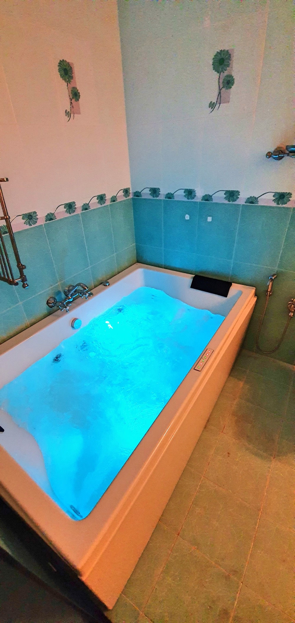 Jacuzzi in the main bathroom at Villa Splendore Goa