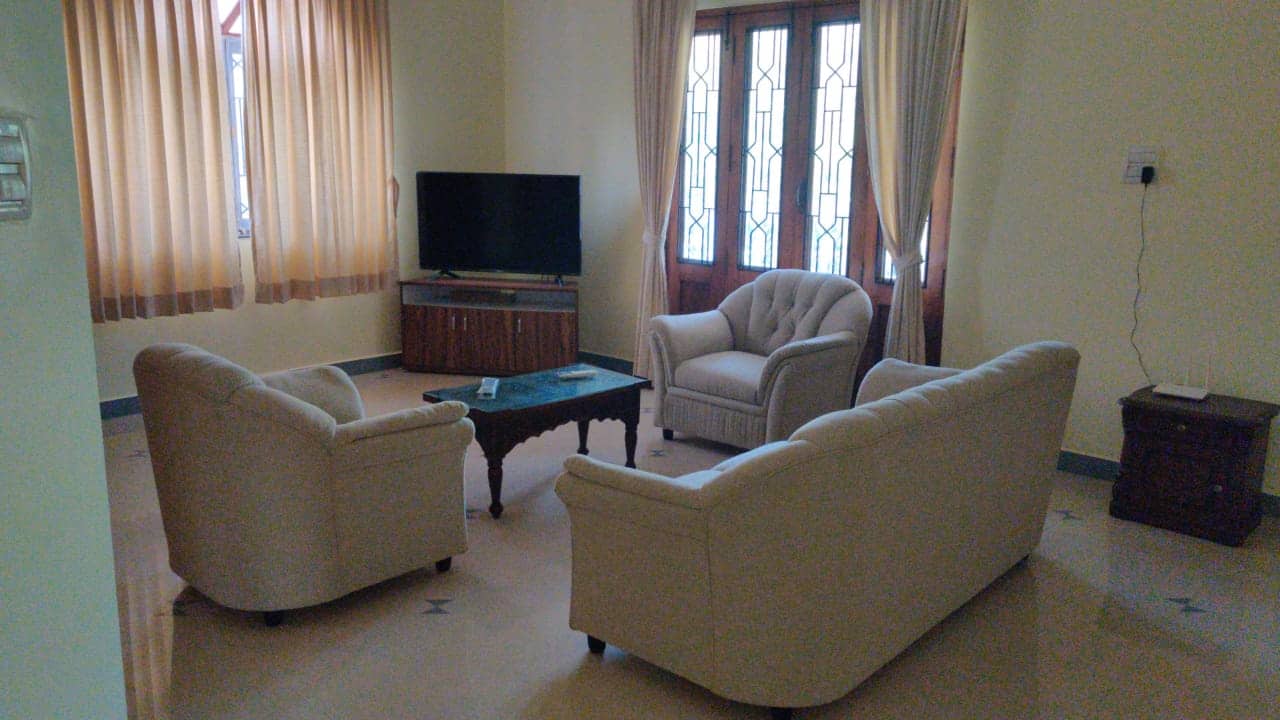 View of living room on first floor of Villa Splendore Goa